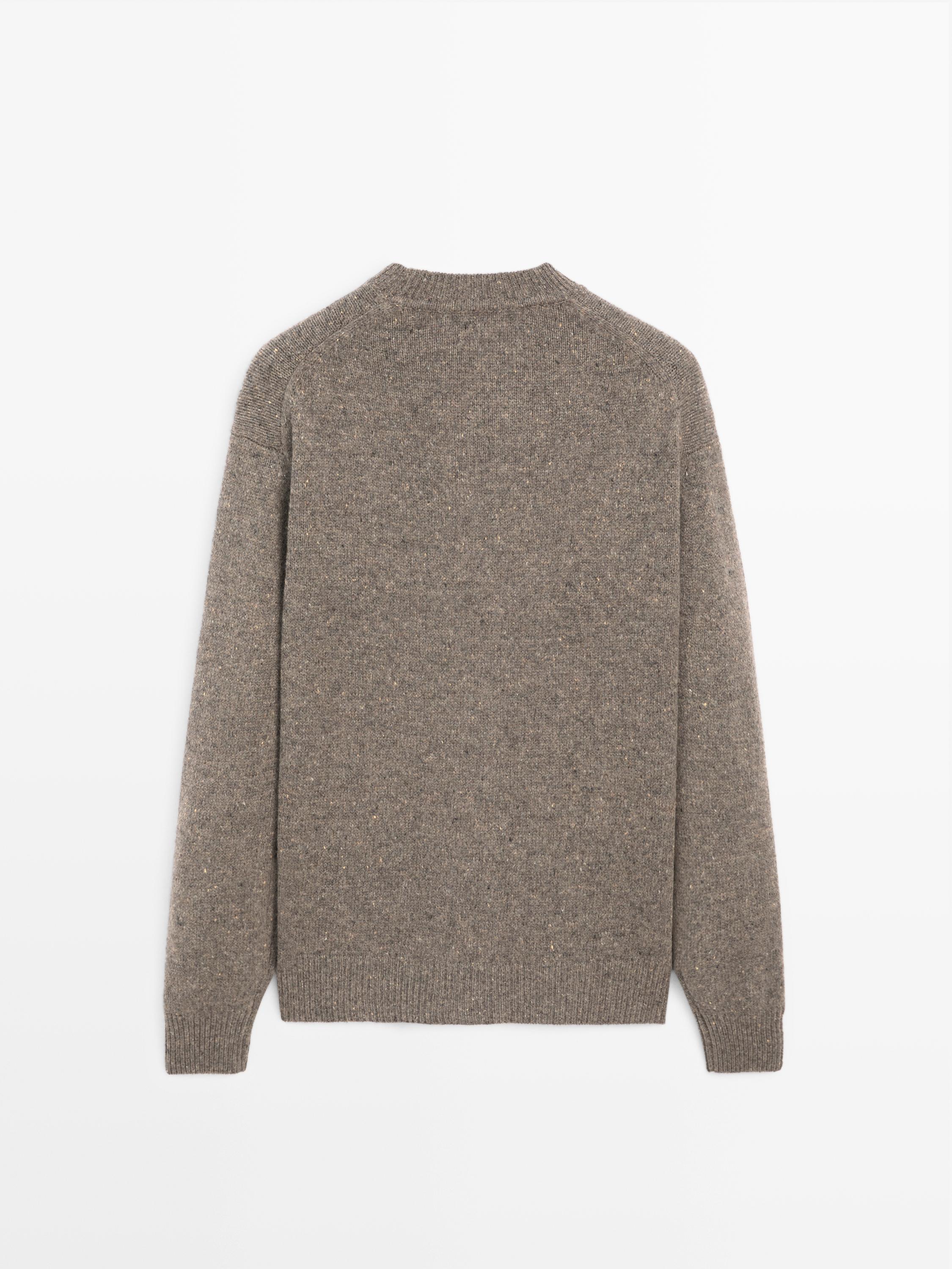 Pull à losanges en maille de laine